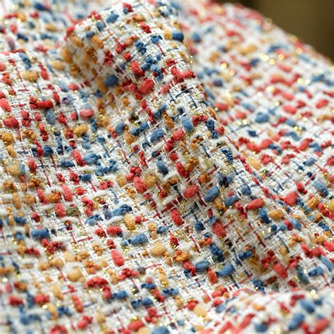 chanel tweed fabric online|Chanel fabric by the yard.